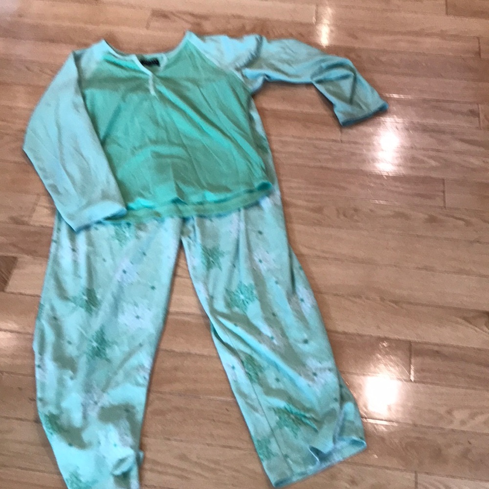 Mint green pajamas